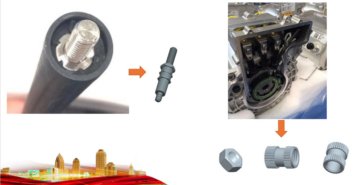 Fixations sur mesure vis non standard boulons écrous boulons de voiture sur mesure (5)